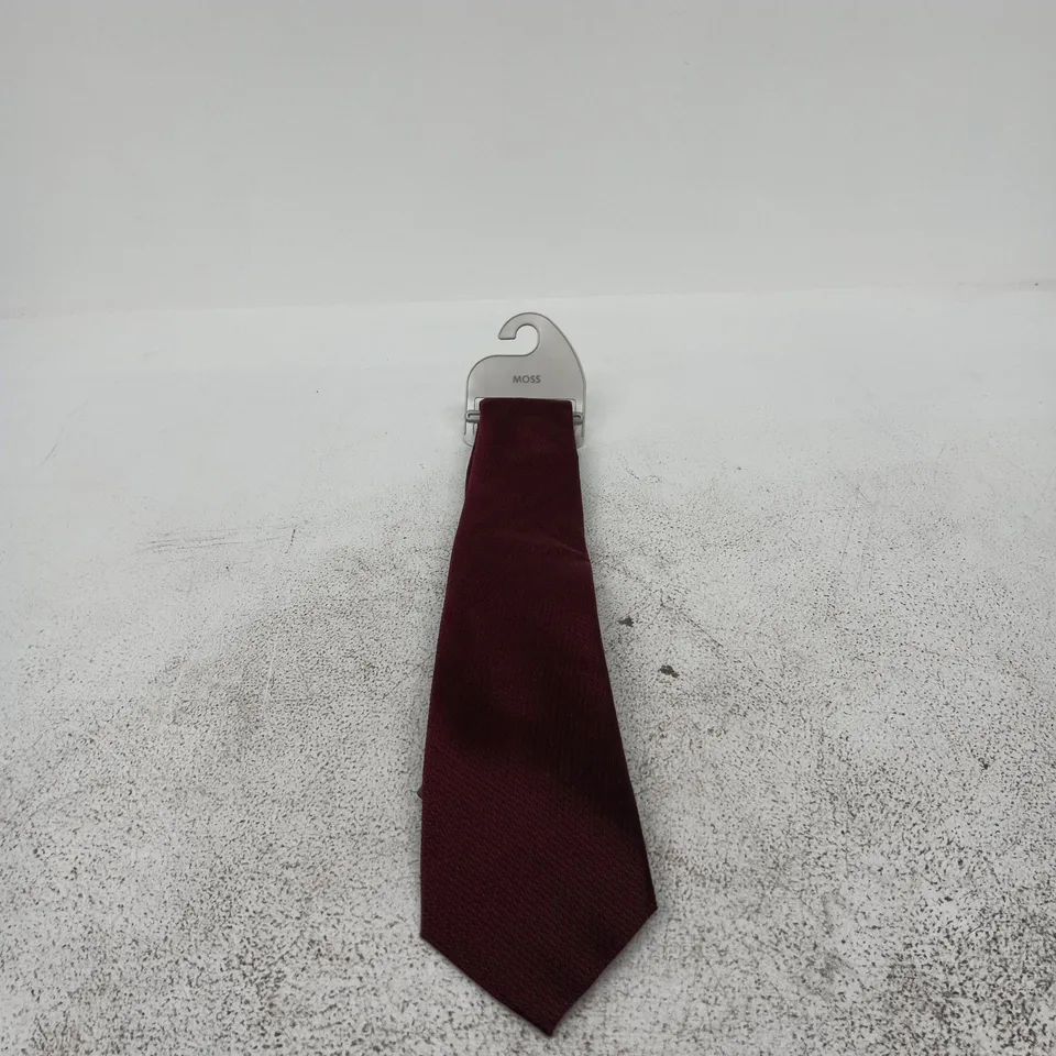 MOSS BURGUNDY SILK ONE SIZE TIE 