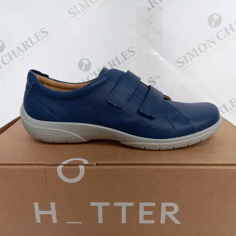 BOXED HOTTER LEAP II BLUE SHOE - UK 6
