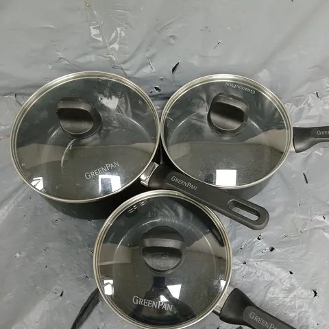 THE ORIGINAL GREEN PAN 3 PIECE SET WITH LIDS