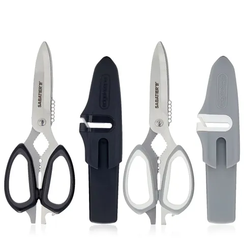 SABATIER SET OF 2 MULTIFUNCTIONAL 10 IN 1 SCISSORS WITH GIFT BOX