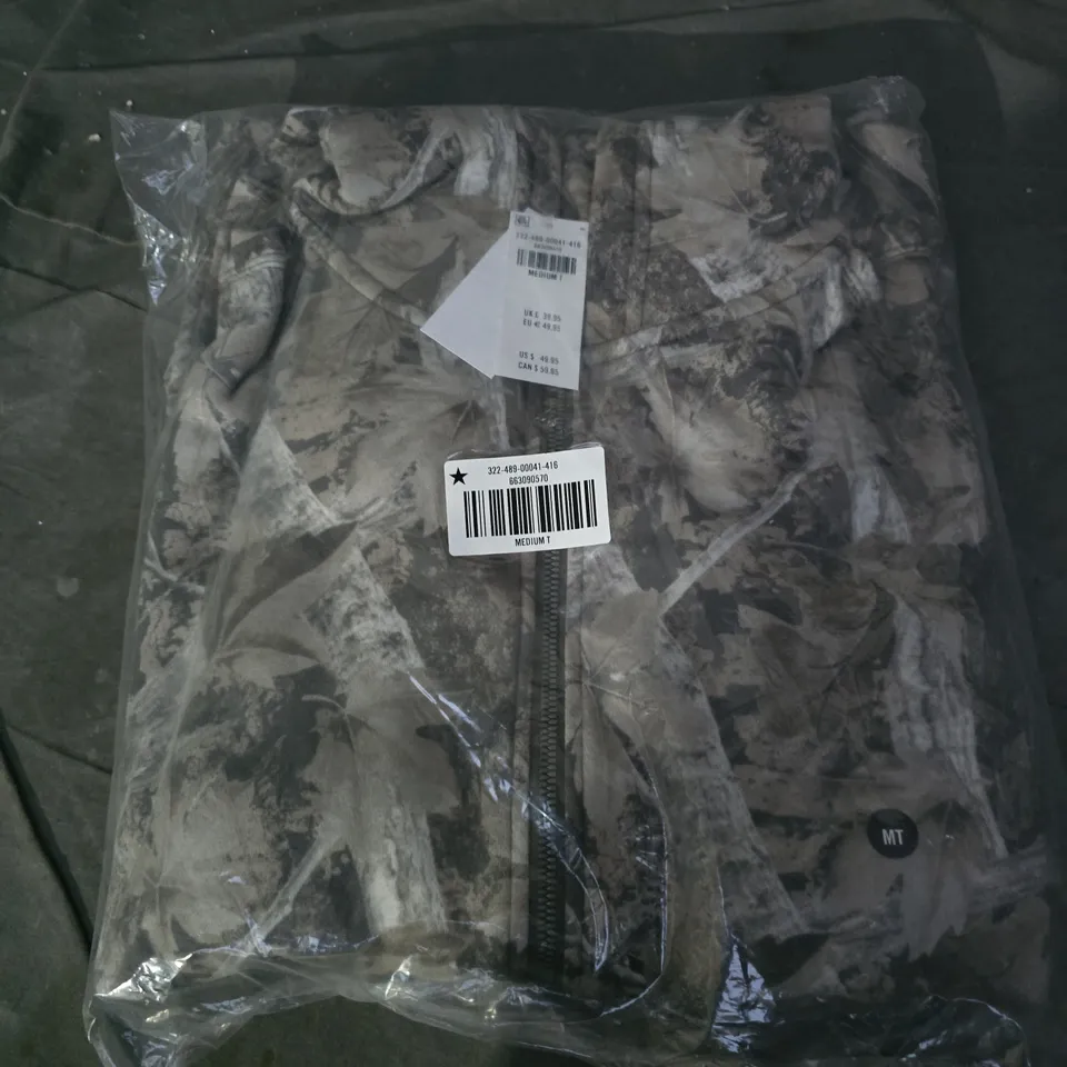 BAGGED HOLLISTER BAGGY FIT LONGLINE HOODIE IN LEAF CAMO - MEDIUM T