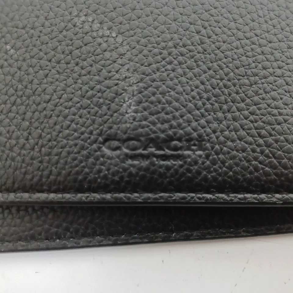 BLACK LEATHER COACH PURSE 