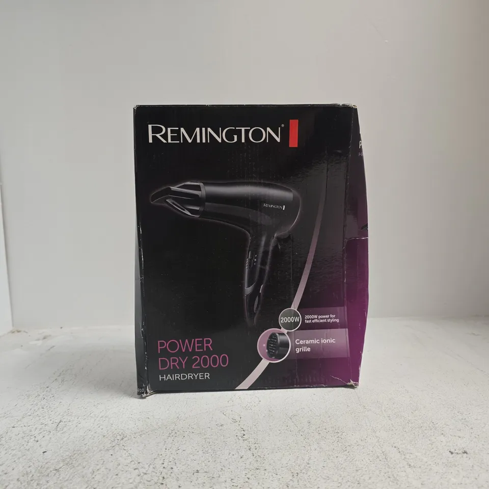BOXED REMINGTON POWER DRY 2000 HAIRDRYER
