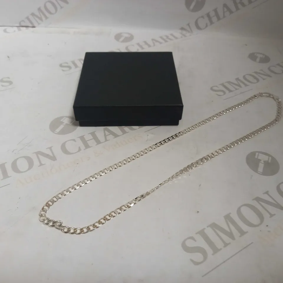 THE LOVE SILVER COLELCTION MENS STERLING SILVER 20" 1OZ CURB CHAIN NECKLACE RRP £99