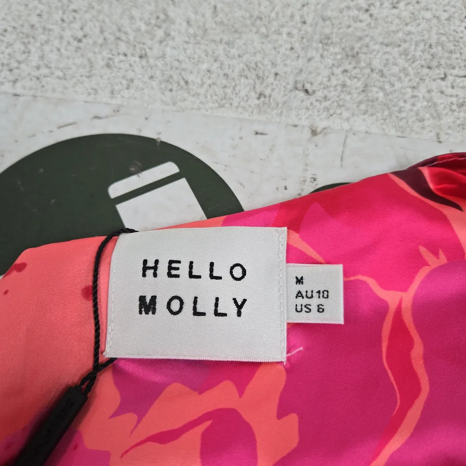 HELLO MOLLY WOMEN'S DRESS – PINK FLORAL PRINT, AU 10 (US 6)