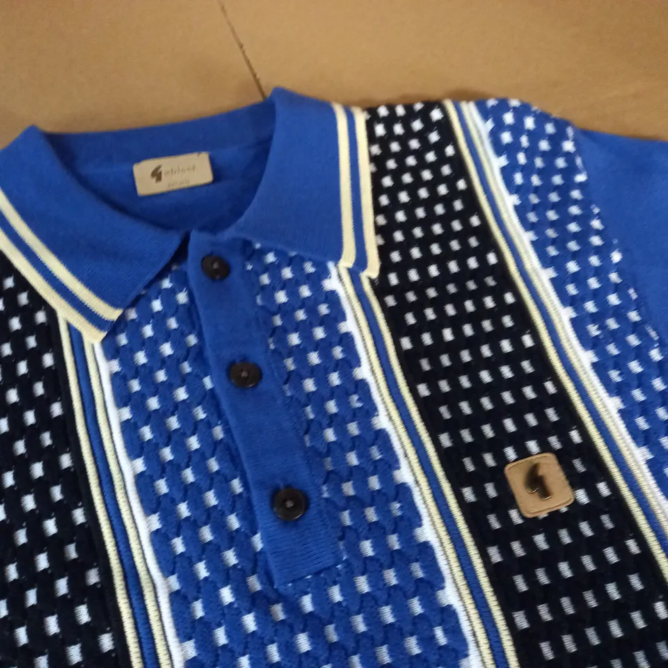 GABICCI LONG SLEEVED POLO SHIRT - M