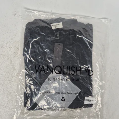 BAGGED VANQUISH NYLON BLACK TRACK JACKET SIZE XL