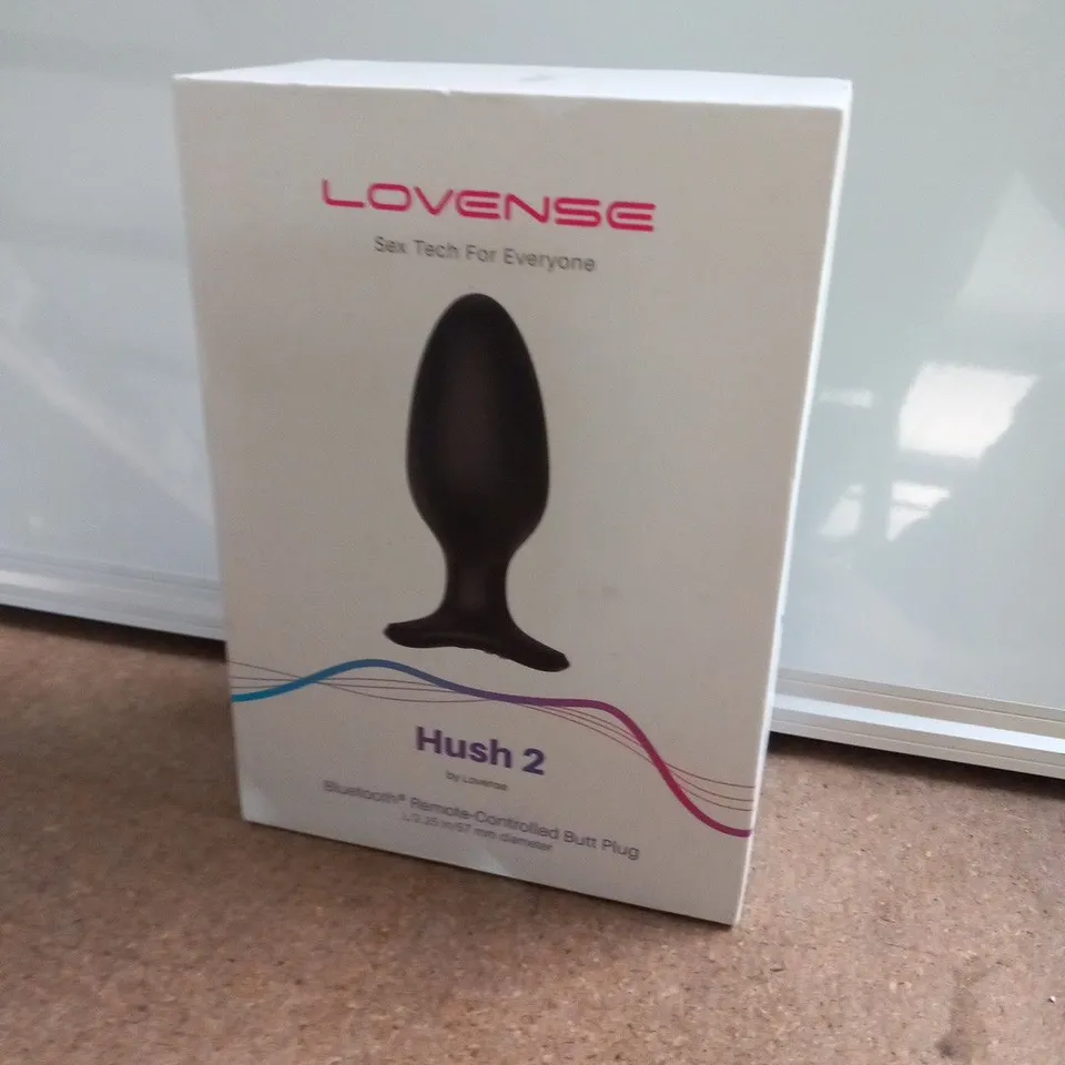 BOXED LOVENSE HUSH 2 BLUETOOTH REMOTE CONTROLLED BUTT PLUG