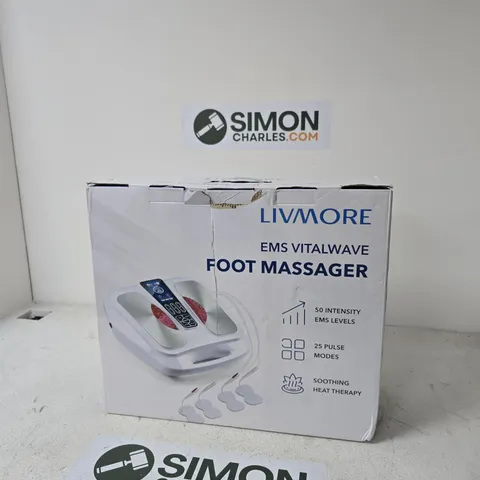 LIVMORE EMS VITALWAVE FOOT MASSAGER – BOXED