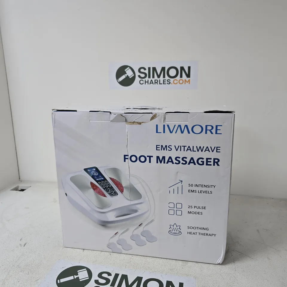 LIVMORE EMS VITALWAVE FOOT MASSAGER – BOXED