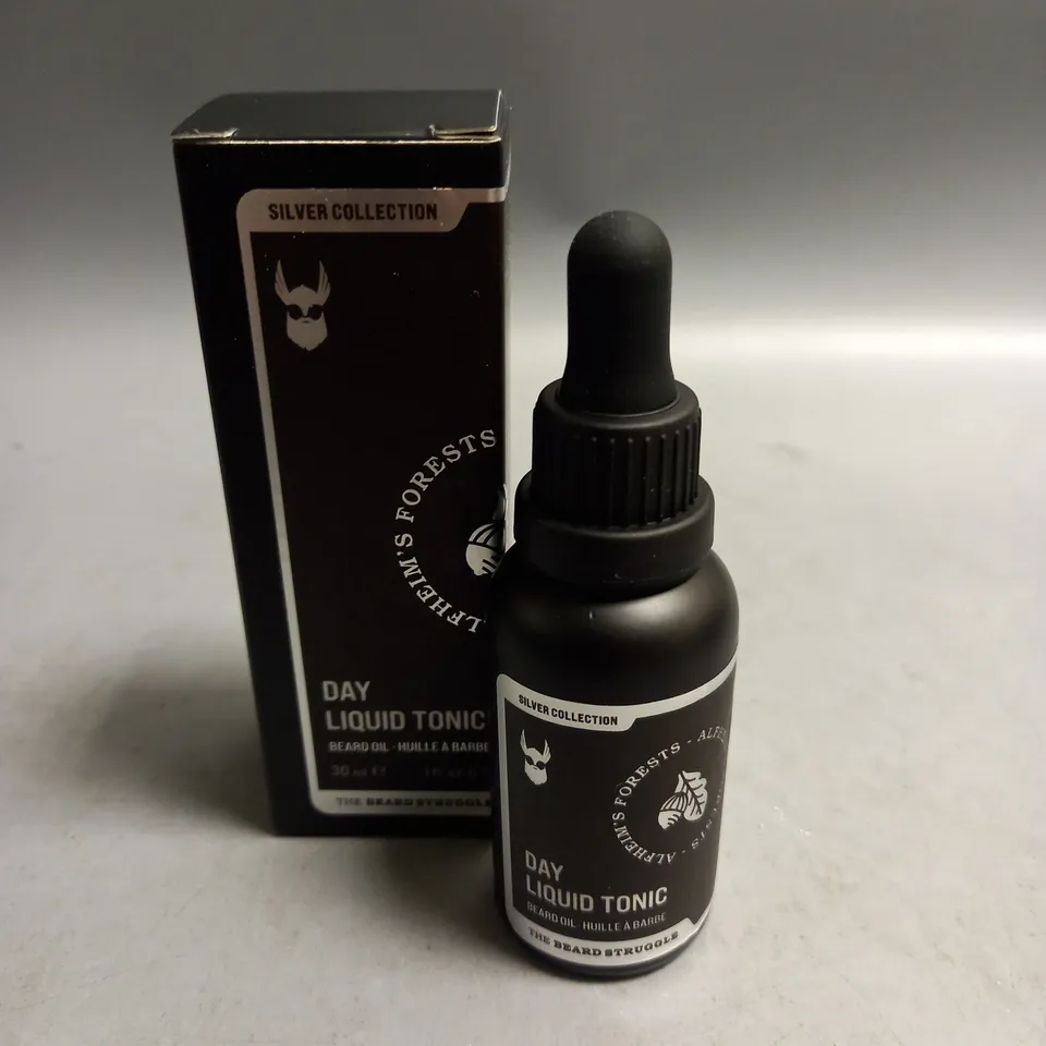 BOXED THE BEARD STRUGGLE SILVER COLLECTION ALFHEIM'S FORESTS DAY LIQUID TONIC 30ML