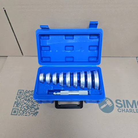 WHEEL BEARING RACE AND SEAL DRIVER SET 40MM - 81MM 10PC ALUMINIUM KIT WITH CARRY CASE