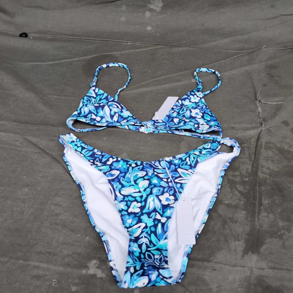 BRIGHT SWIMWEAR FIONA TOP & CAPRI BOTTOM – MIDNIGHT BLOOM, SIZE S