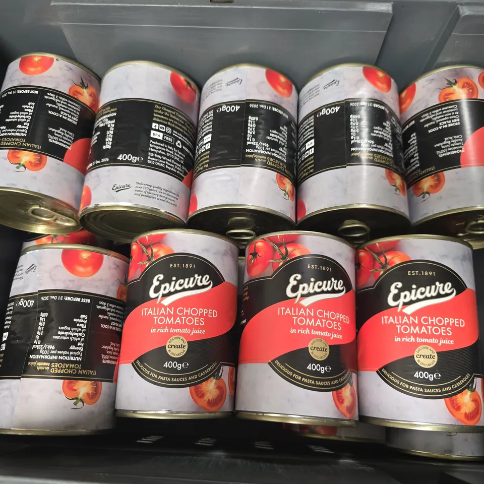 LARGE QUANTITY OF ITALIAN CHOPPED TOMATOES 