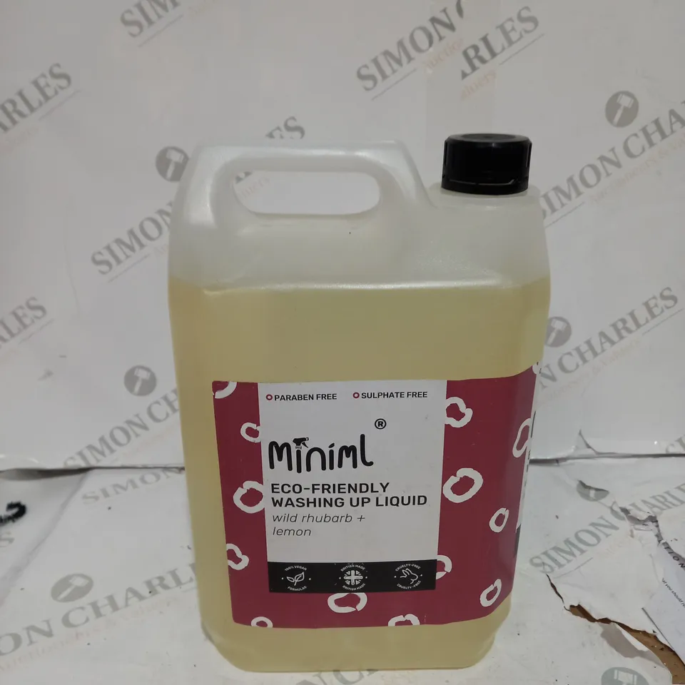 MINIML ECO-FRIENDLY WASHING UP LIQUID RHUBARB + LEMON - COLLECTION ONLY 