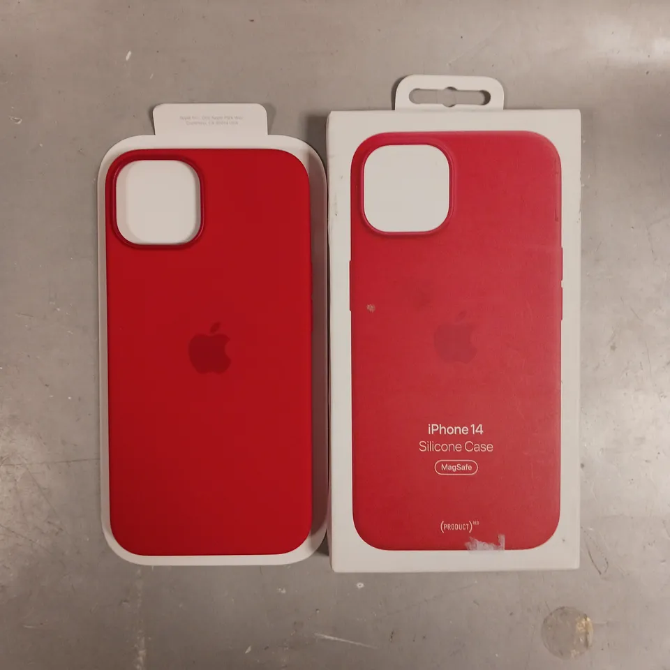 BOXED APPLE IPHONE 14 MAGSAFE SILICONE CASE - (PRODUCT)RED
