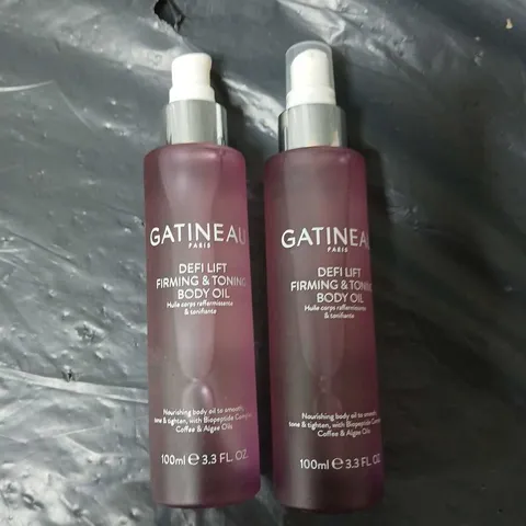2X 100ML GATINEAU DEFI LIFT FIRMING & TONING BODY OIL