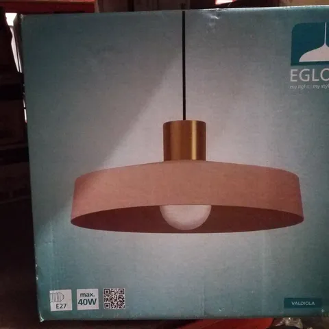 BOXED EGLO VALDIOLA ROUND STEEL PENDANT LIGHT