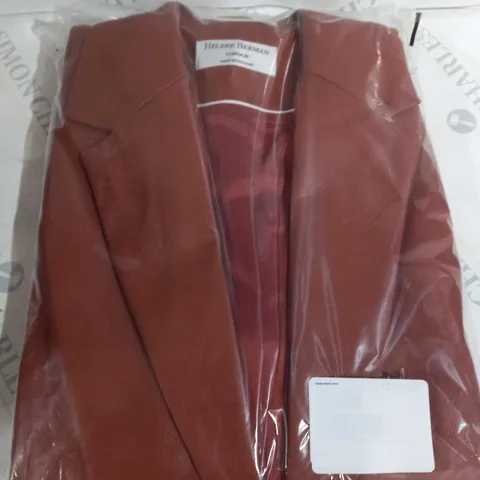 HELENE BERMAN LEATHER BLAZER