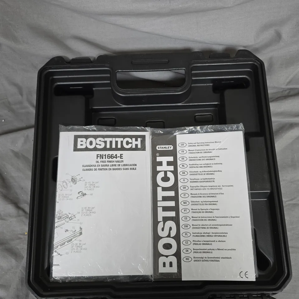 BOSTITCH FN1664-E 16-GAUGE FINISH NAILER – IN CASE WITH MANUAL
