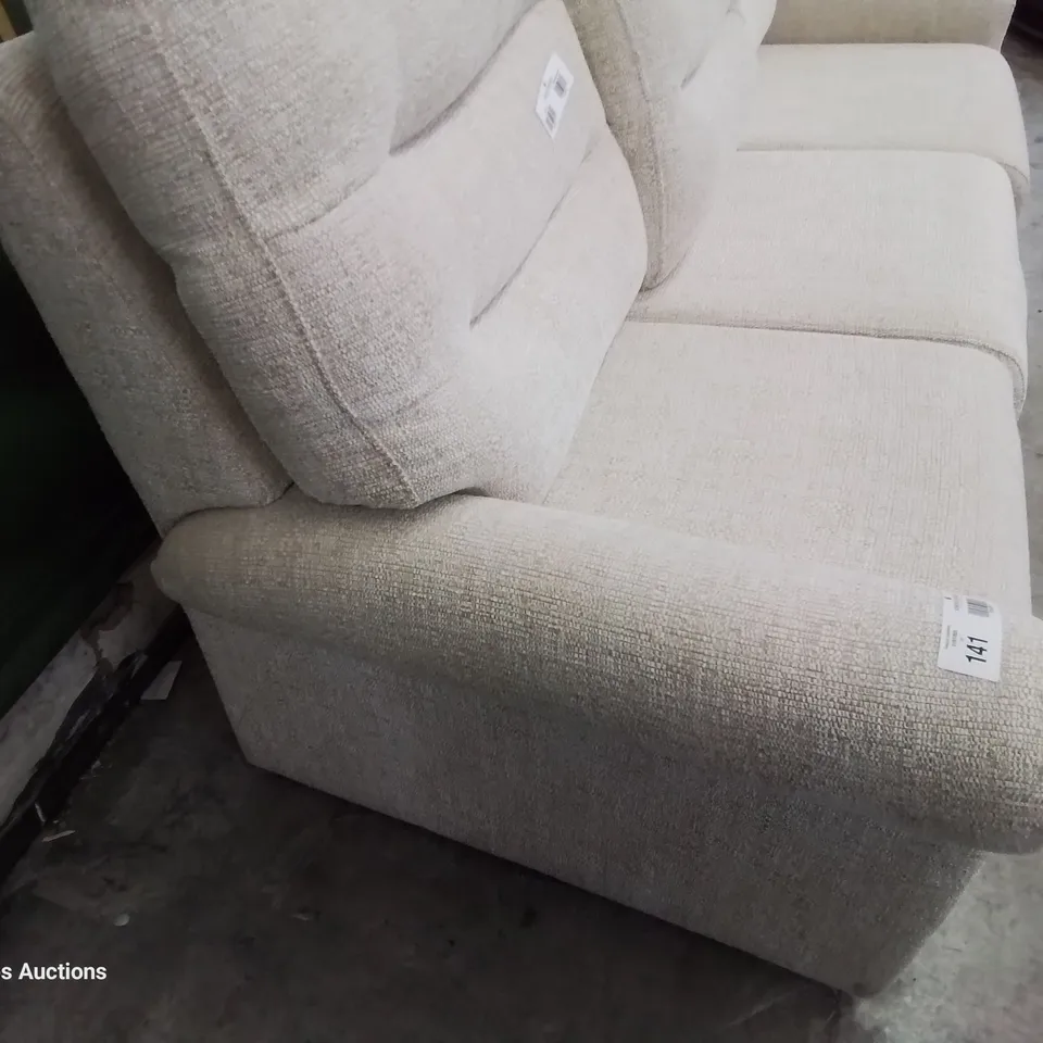 QUALITY BRITISH DESIGNER & MANUFACTURED G PLAN HOLMES THREE SEATER SOFA EIDER SAND FABRIC 