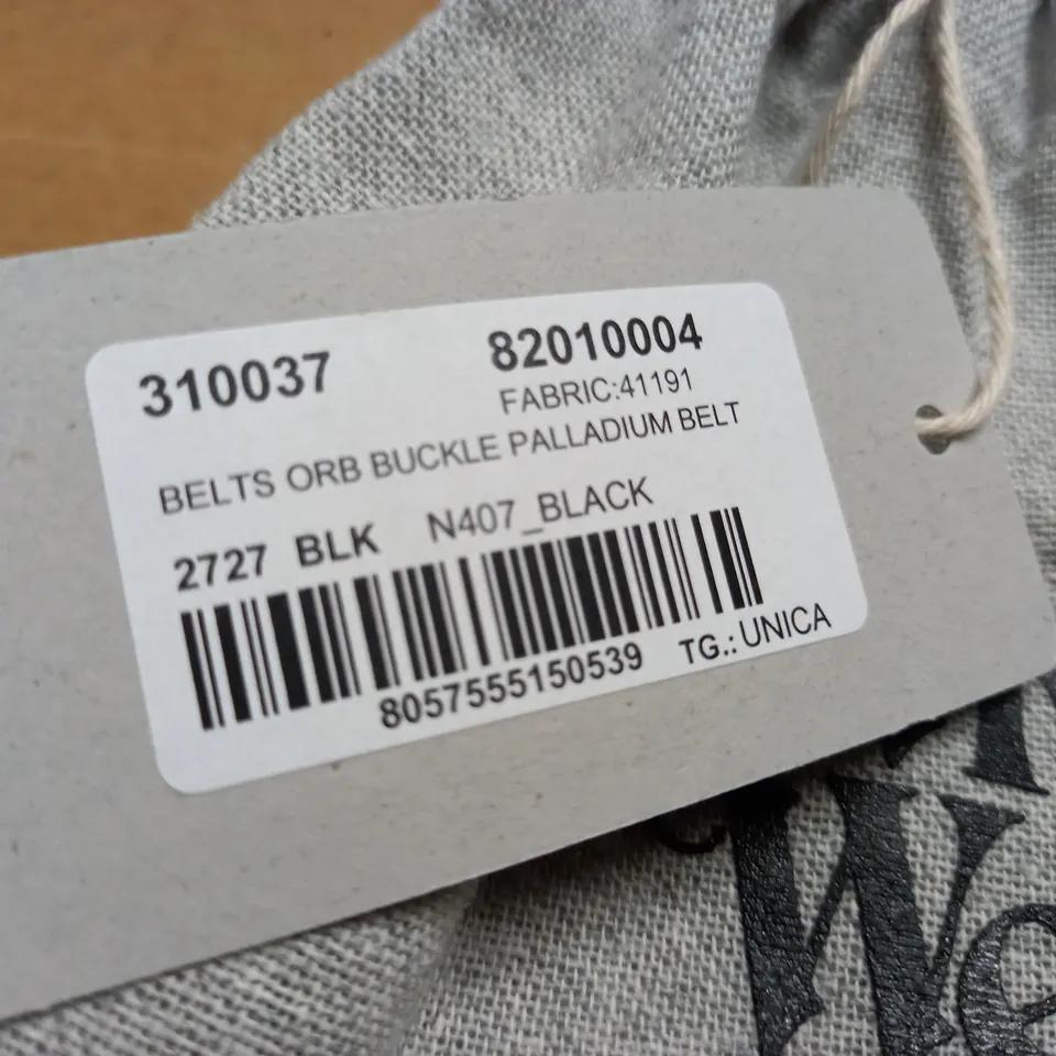 VIVIENNE WESTWOOD ORB BUCKLE PALLADIUM BELT 