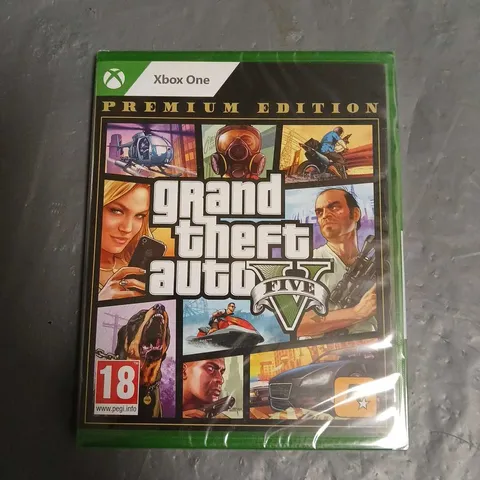 SEALED GRAND THEFT AUTO FIVE PREMIUM EDITION FOR XBOX ONE