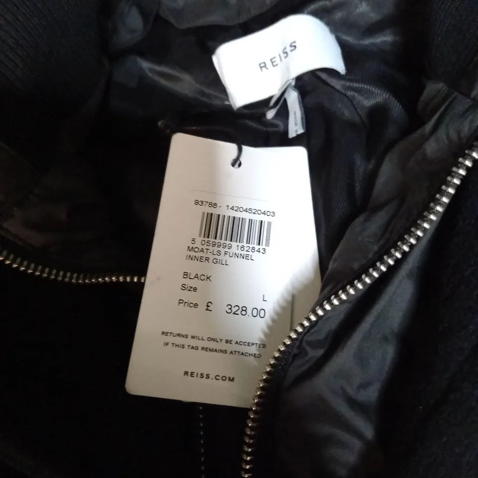 MENS REISS MOAT FUNNEL COAT SIZE L 