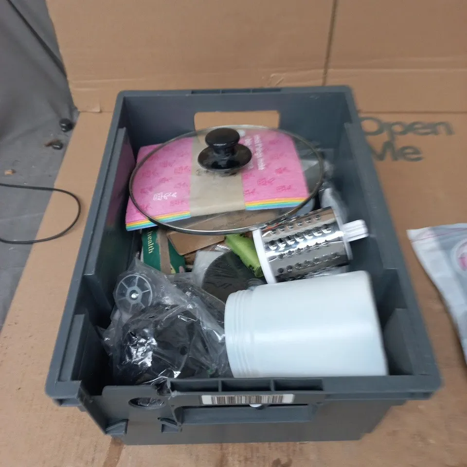 TOTE OF APPROXIMATELY 15 ASSORTED ITEMS TO INCLUDE: ACTIVATED COARSE PELLETS