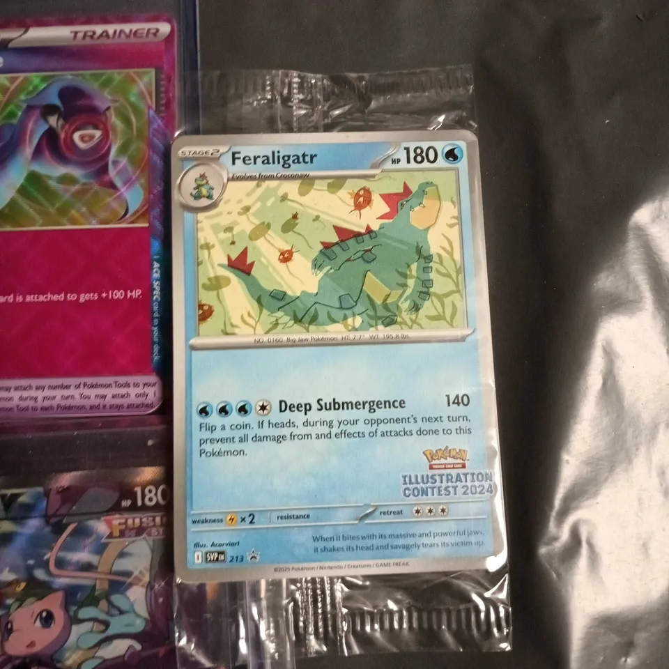 LOT OF 5 ASSORTED RARE AND PROMO POKEMON CARDS