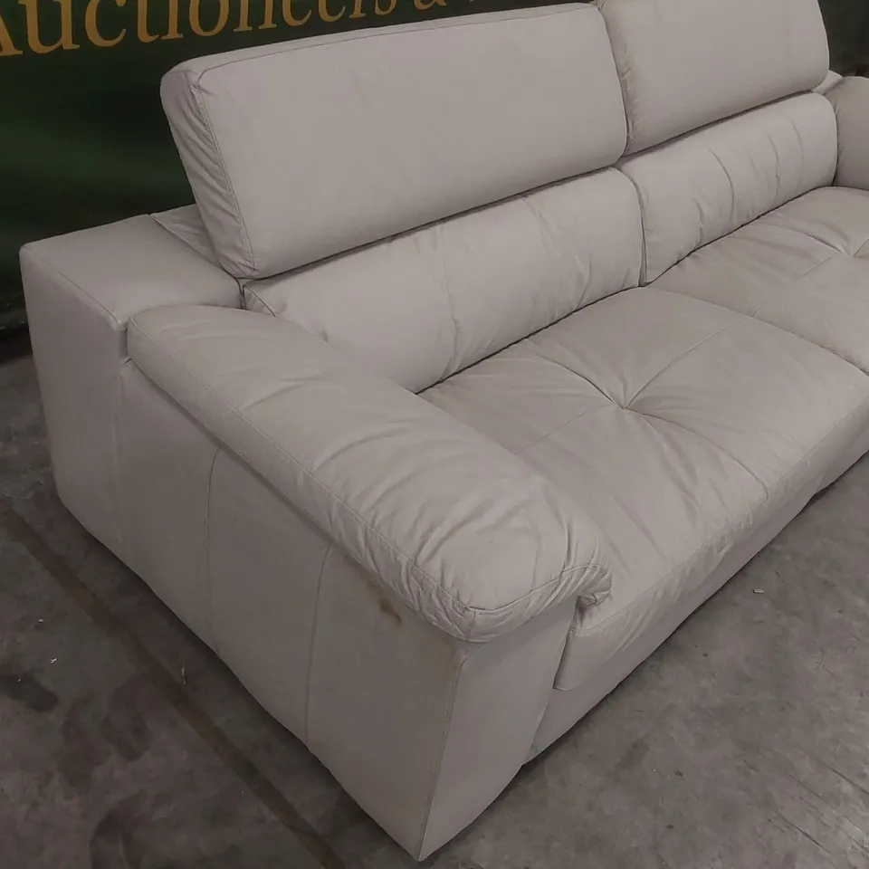 QUALITY DESIGNER BRADY PREMIUM LEATHER 4 SEATER SOFA