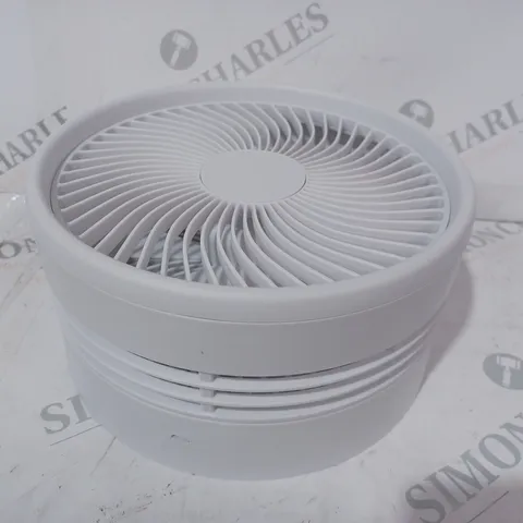 BELL & HOWELL RECHARGEABLE EXTENDABLE DESK & FLOOR FAN, WHITE