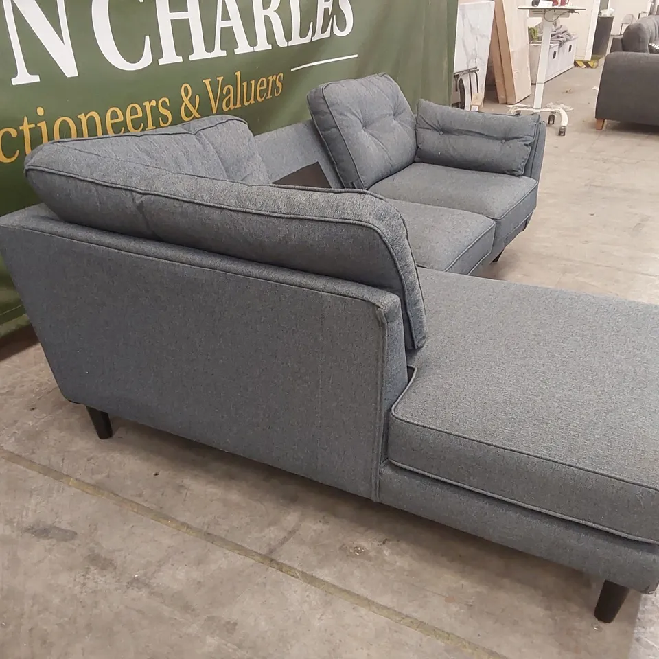 ASHLEY STYLE FABRIC CHAISE CORNER SOFA
