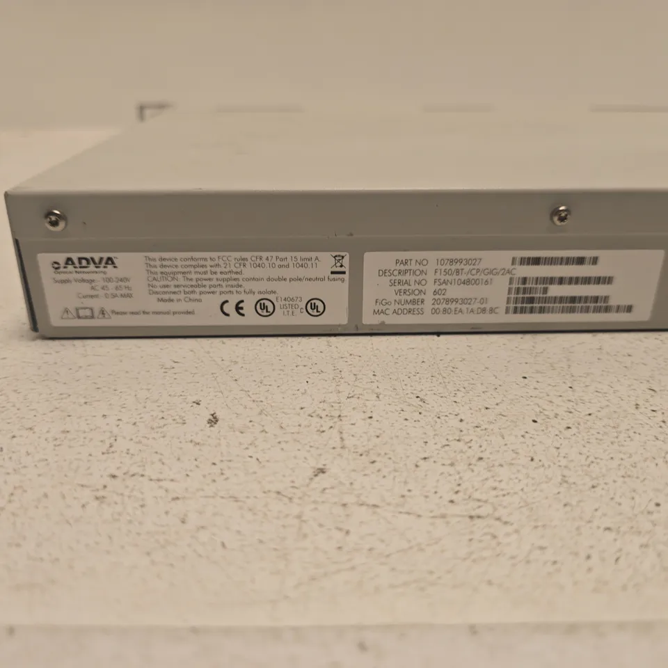 AVAYA FBT-ORA-11-B 1U RACKMOUNT NETWORK/TELECOM APPLIANCE – CIRCUIT BTWE406217