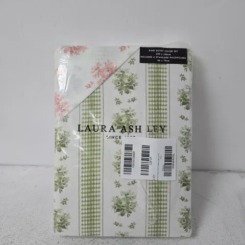LAURA ASHLEY KING DUVET COVER SET (230 X 220 CM) – INCLUDES 2 STANDARD PILLOWCASES
