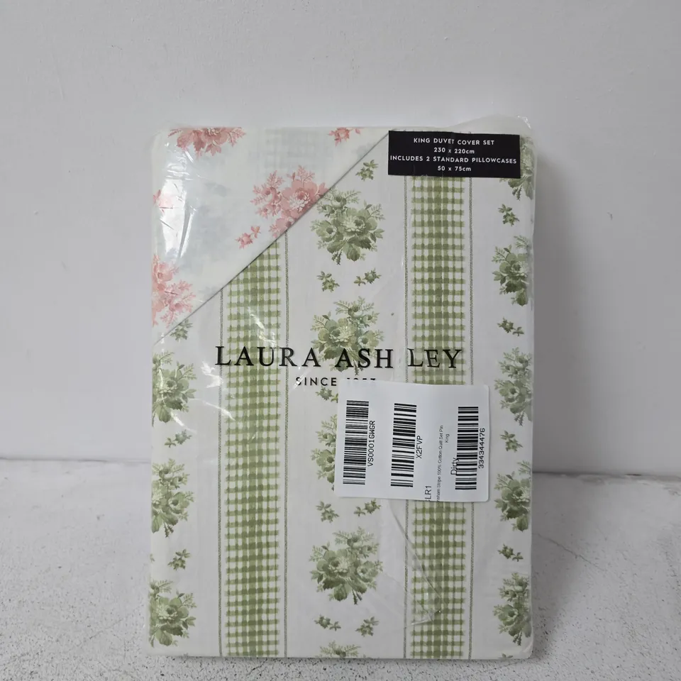 LAURA ASHLEY KING DUVET COVER SET (230 X 220 CM) – INCLUDES 2 STANDARD PILLOWCASES