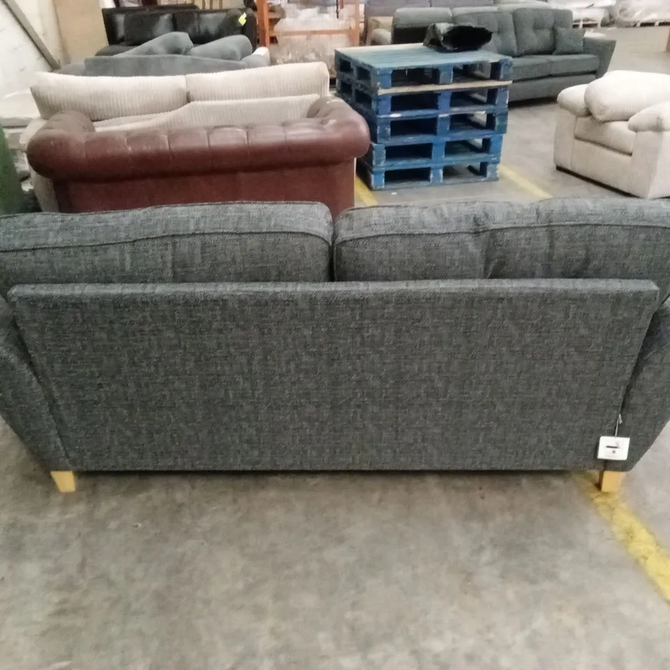 HALSTOW 3 SEATER FABRIC SOFA - CHARCOAL RRP £899