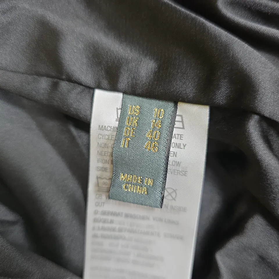 BLACK CROCODILE-EMBOSSED BOMBER JACKET, WOMEN'S UK 14 (US 10) – RUTH LANGSFORD