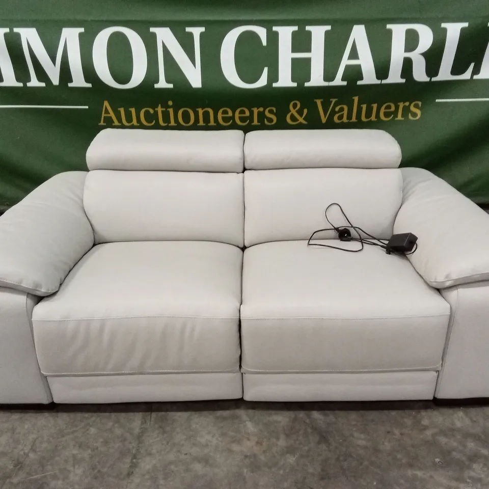 QUALITY DESIGNER ITALIAN MADE VERONA 2 SEATER LEATHER POWER RECLINER SOFA