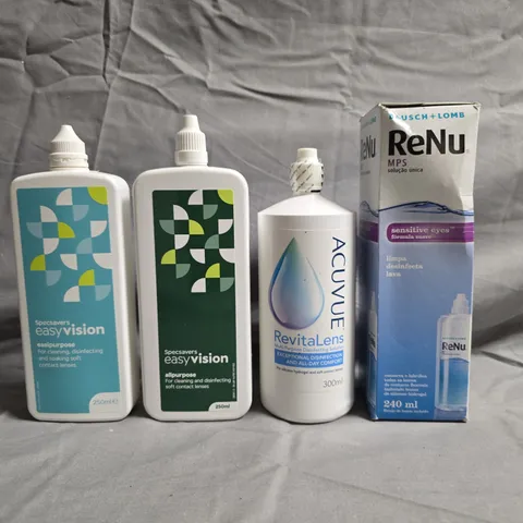 APPROXIMATELY 20 ASSORTED EYE CARE PRODUCTS TO INCLUDE RENU, ACUVUE, ETC