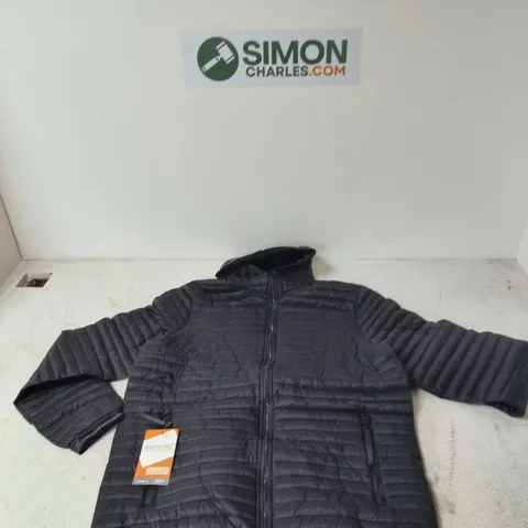 REGATTA SHOWERPROOF QUILTED JACKET – BLACK, UK L (RMN318)