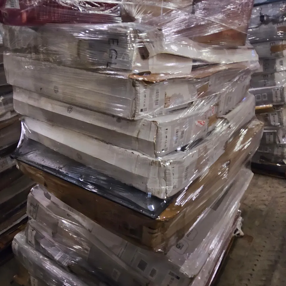 PALLET OF APPROXIMATELY 11 TELEVISIONS, AIR FRYER 6' CHRISTNPMAS TREE PRE-LIT