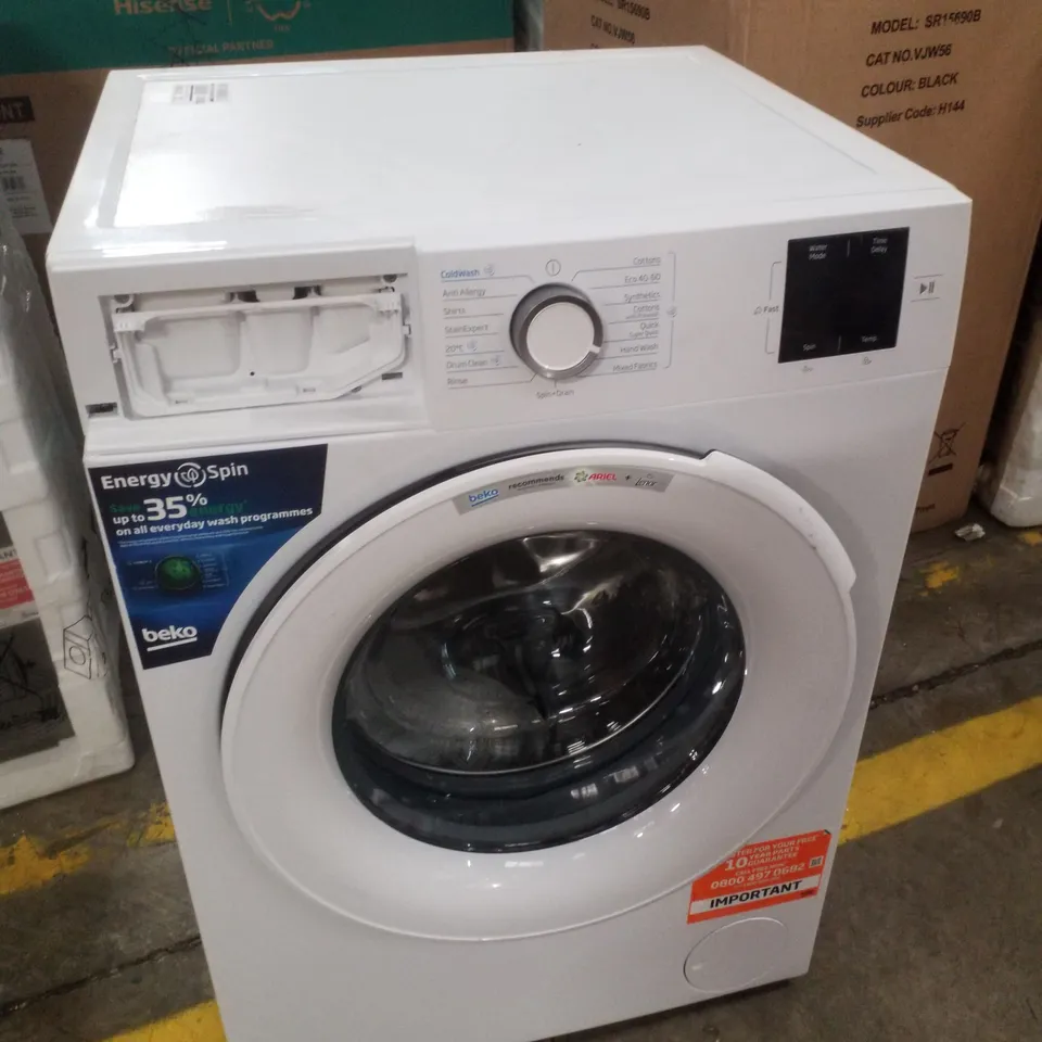 BEKO B3W31041W 10KG WASH, 1400 SPIN WASHING MACHINE - WHITE - A RATED