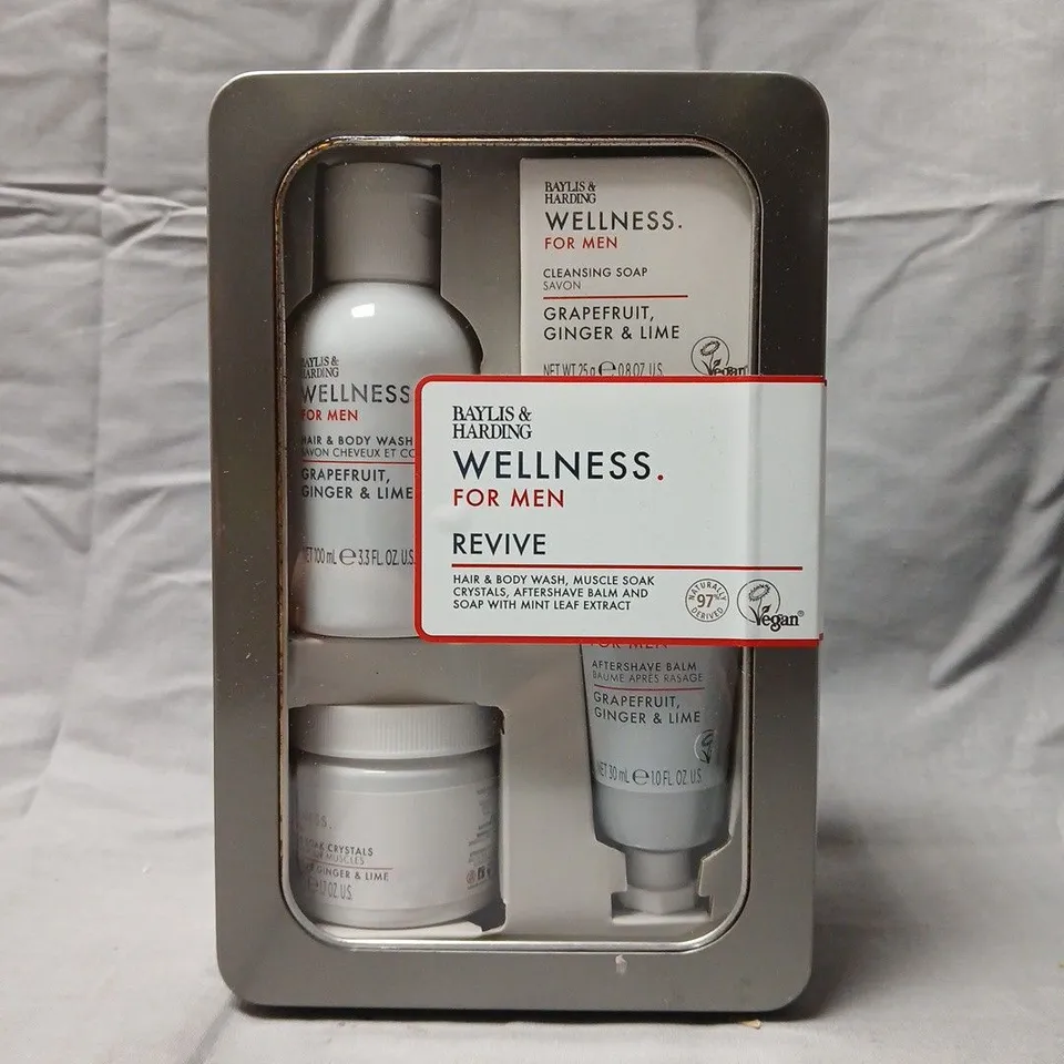 BOXED AND SEALED BAYLIS AND HARDING WELLNESS FOR MEN - REVIVE