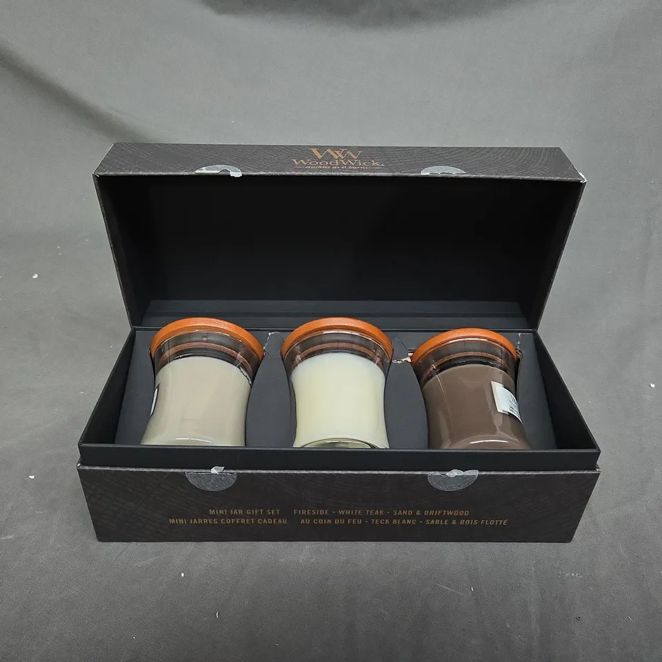 SET OF 3 WOODY MINI HOURGLASS CANDLES GIFT SET - COLLECTION ONLY RRP £32