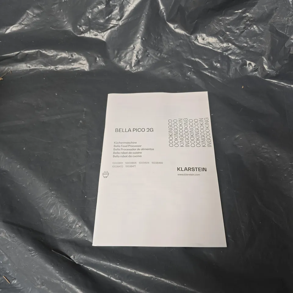KLARSTEIN BELLA PICO 2G FOOD PROCESSOR