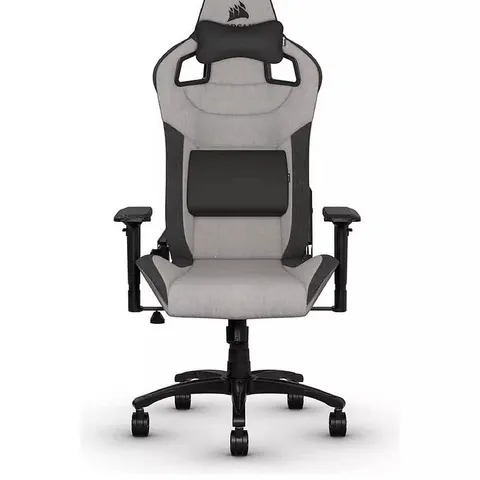 BOXED CORSAIR T3 RUSH 2023 FABRIC GAMING CHAIR - CHARCOAL/BLACK (1 BOX)