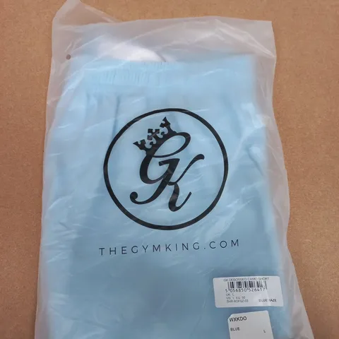 The Gym King Debossed Camo Short – UK Size L – Blue Haze