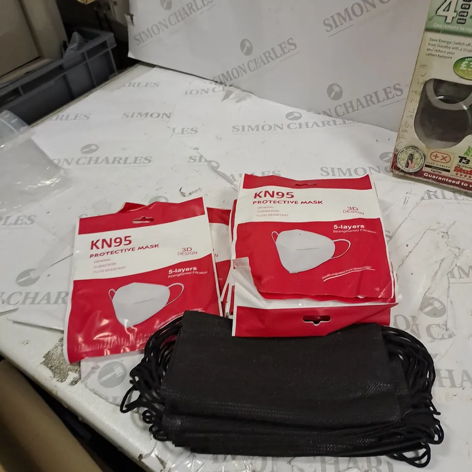 BOX OF 5 ASSORTED ITEMS TO INCLUDE SMARTWATCH, TV REMOTE, KEY RING