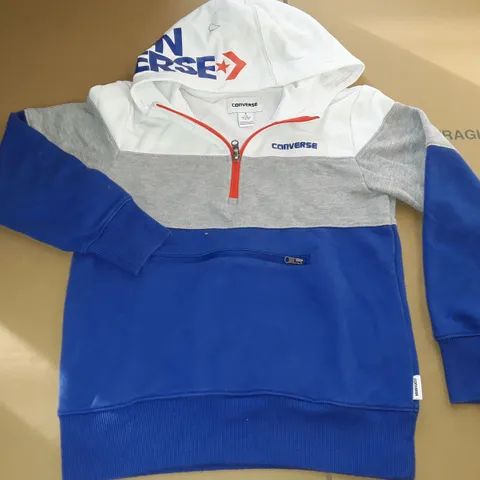 CONVERSE HALF ZIP KIDS HOODIE - S